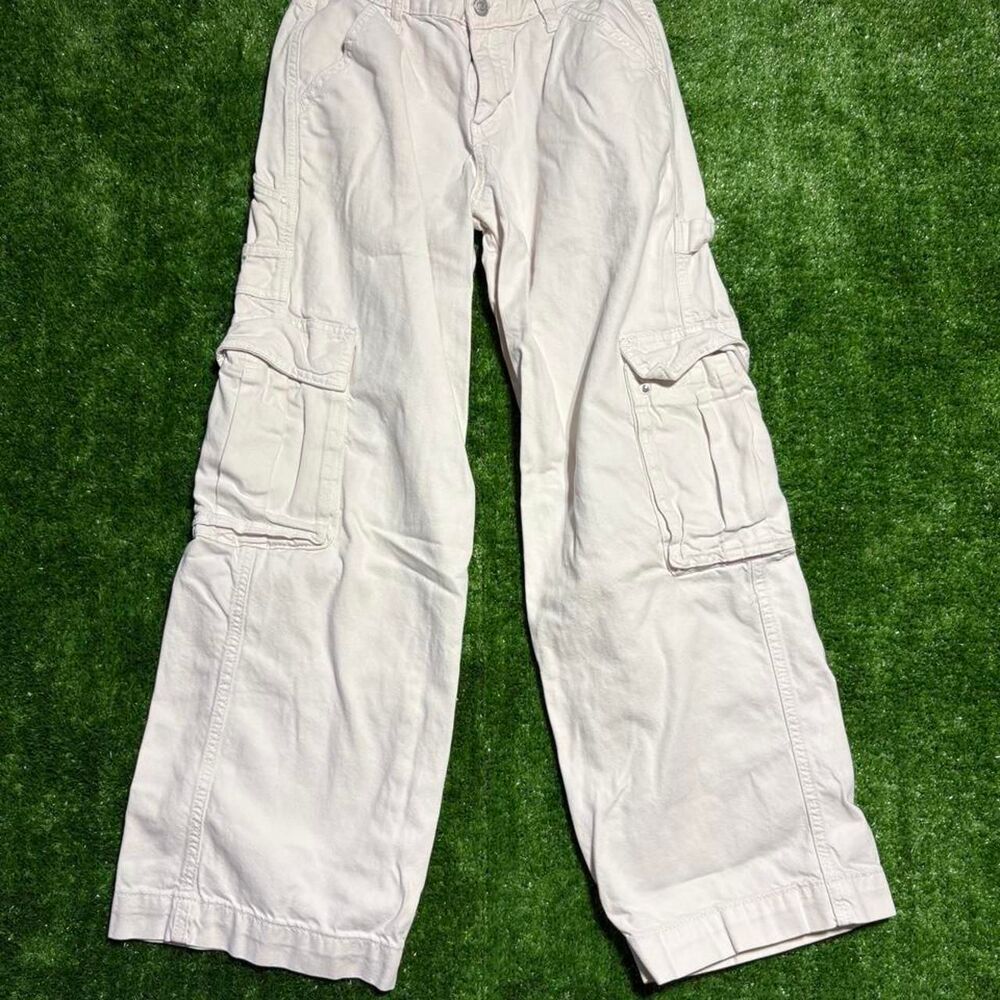 Wild-fable Women's tan khaki baggy cargo pants Trousers size 2
